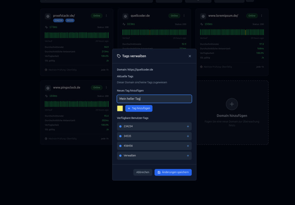 Die Tagvergabe wurde überarbeitet.